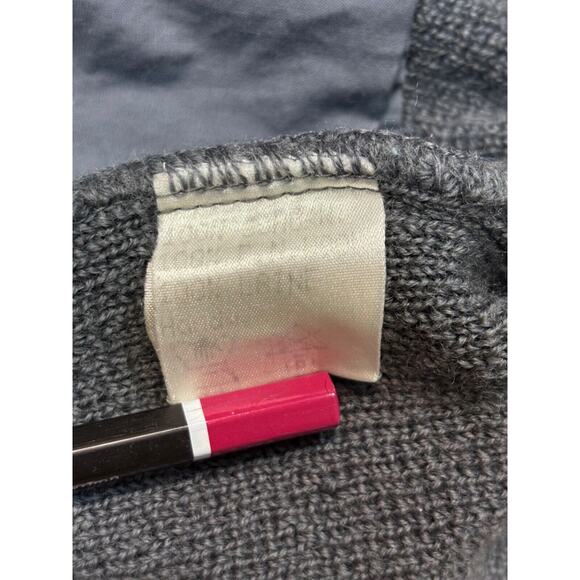 Geiger Men's Wool Bomber Jacket Vintage Grey Navy sz 52 EU or M / 42 US - Picture 7 of 11